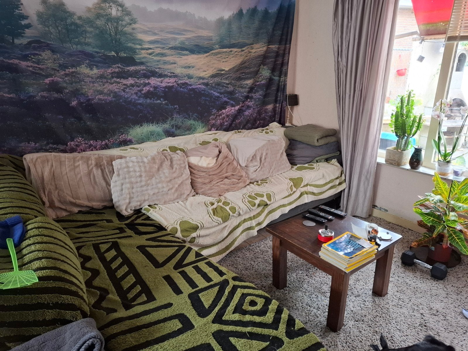 Gratis Hoekbank, Ophalen, Gebruikt, Hoekbank, 75 tot 100 cm