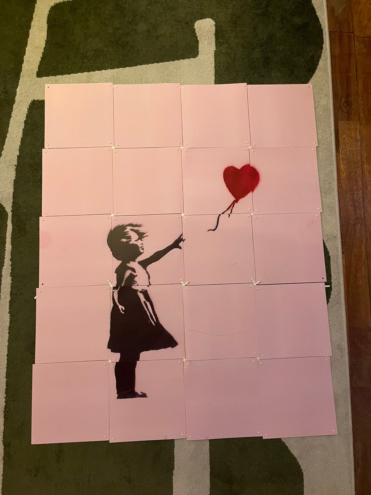 Banksy wanddecoratie, meisje met ballon, Ophalen, Gebruikt, A1 t/m A3, Film en Tv