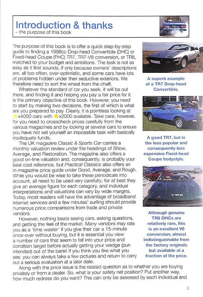 Triumph TR7 & TR8, Verzenden