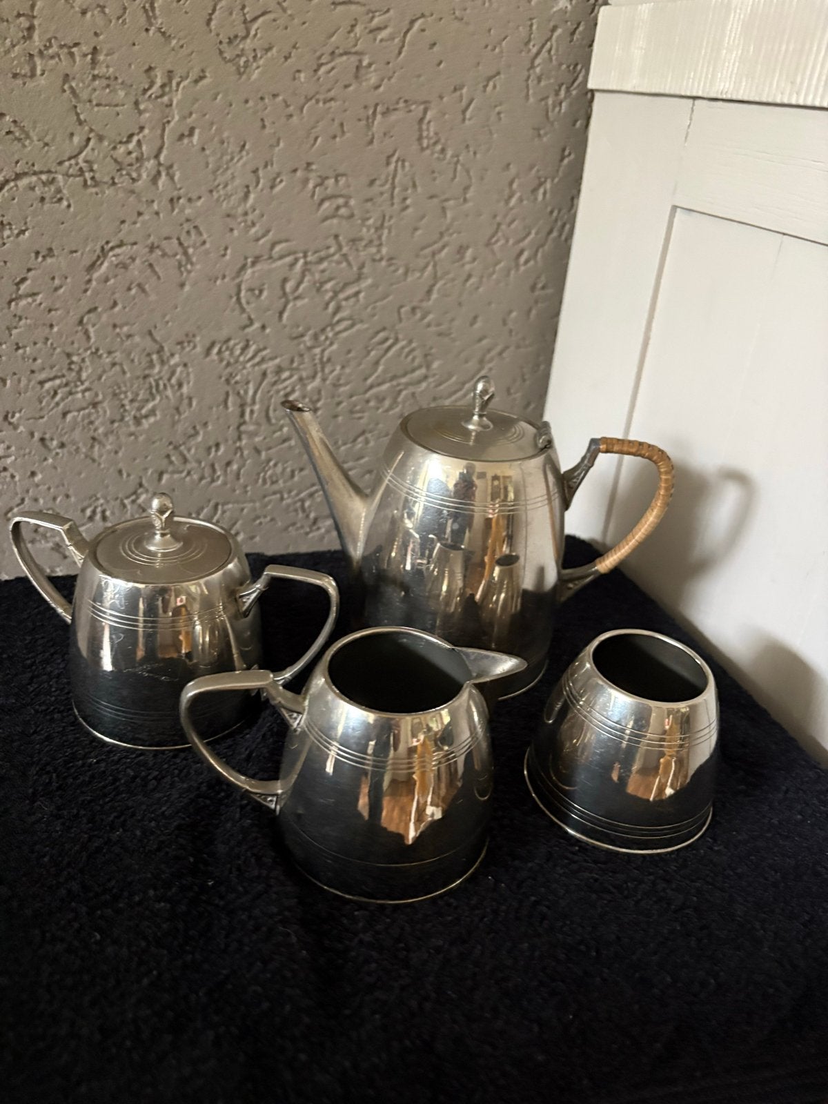 Vintage RIO 200 Holland Verzilverd Theeservies - 4 Delig, Ophalen of Verzenden