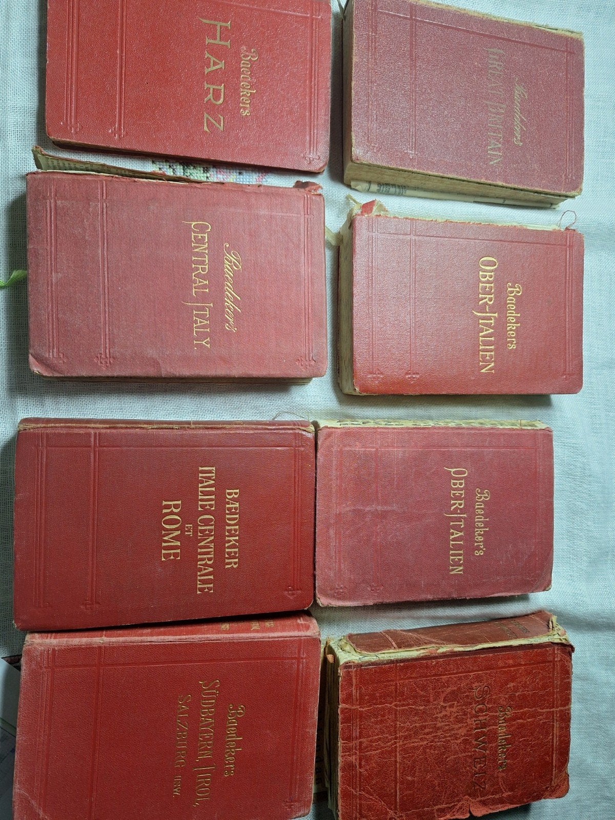 Collectie Baedeker reisgidsen: Italië,  Harz, Bei, Budget, Ophalen of Verzenden, Reisgids of -boek, Gelezen