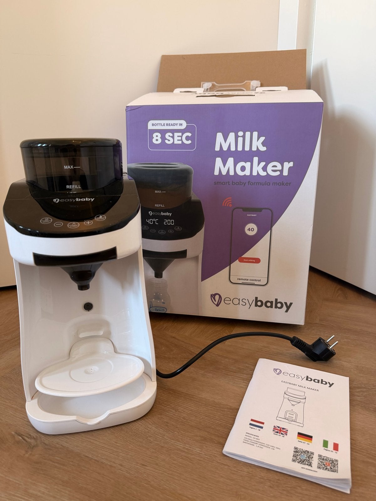 Easybaby Milk Maker - Smart Baby Formula Maker, Zo goed als nieuw, Babyvoedingmaker, Easybaby, Ophalen