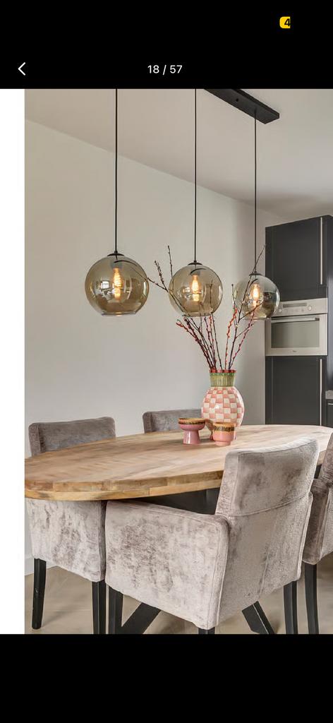 Mangohouten tafel / stoelen, Huis en Inrichting, Complete inboedels, Ophalen of Verzenden