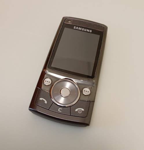 Samsung SGH-G600 Schuiftelefoon, Telecommunicatie, Gebruikt, Zwart, Overige systemen, Fysiek toetsenbord