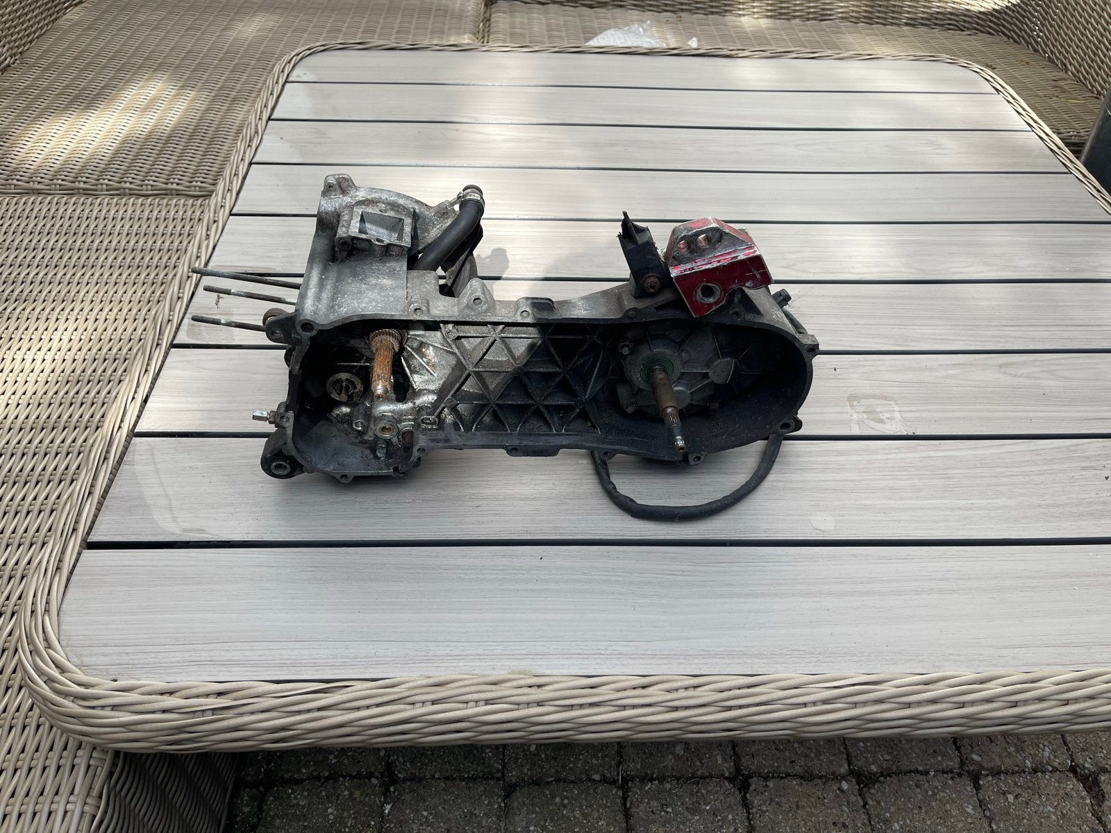Piaggio Vespa 2 takt Motorblok carters, Ophalen of Verzenden, Gebruikt, Blok