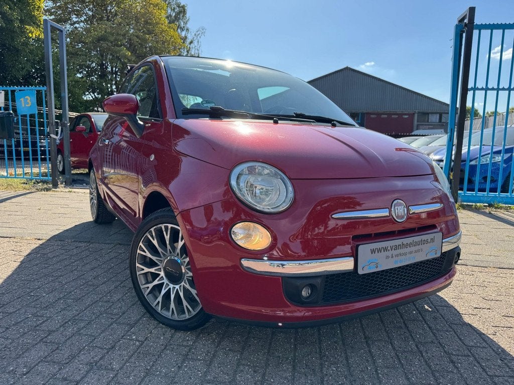 Fiat 500 C 1.2 A-C Elek Pakket Lmv Pdc Nw Apk, Gebruikt, 4 cilinders, Leder en Stof, Bedrijf