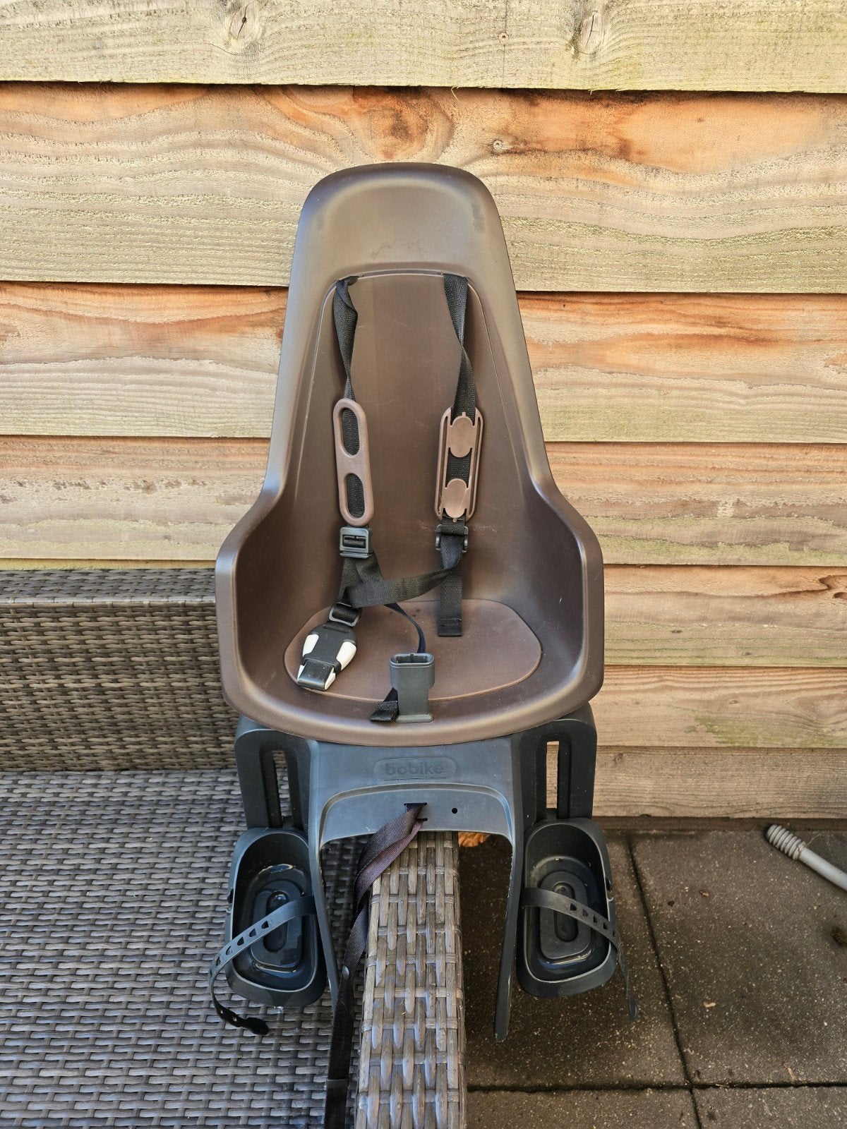 Bobike kinderzitje achter op de fiets, Ophalen, Achterzitje, Voetsteuntjes, Boblike