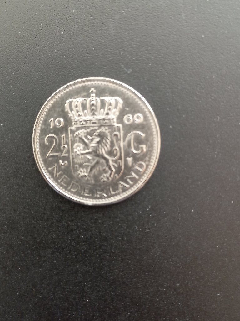 Munt Nederland 2½ Gulden 1969, Verzenden, Koningin Juliana, 2½ gulden, Losse munt