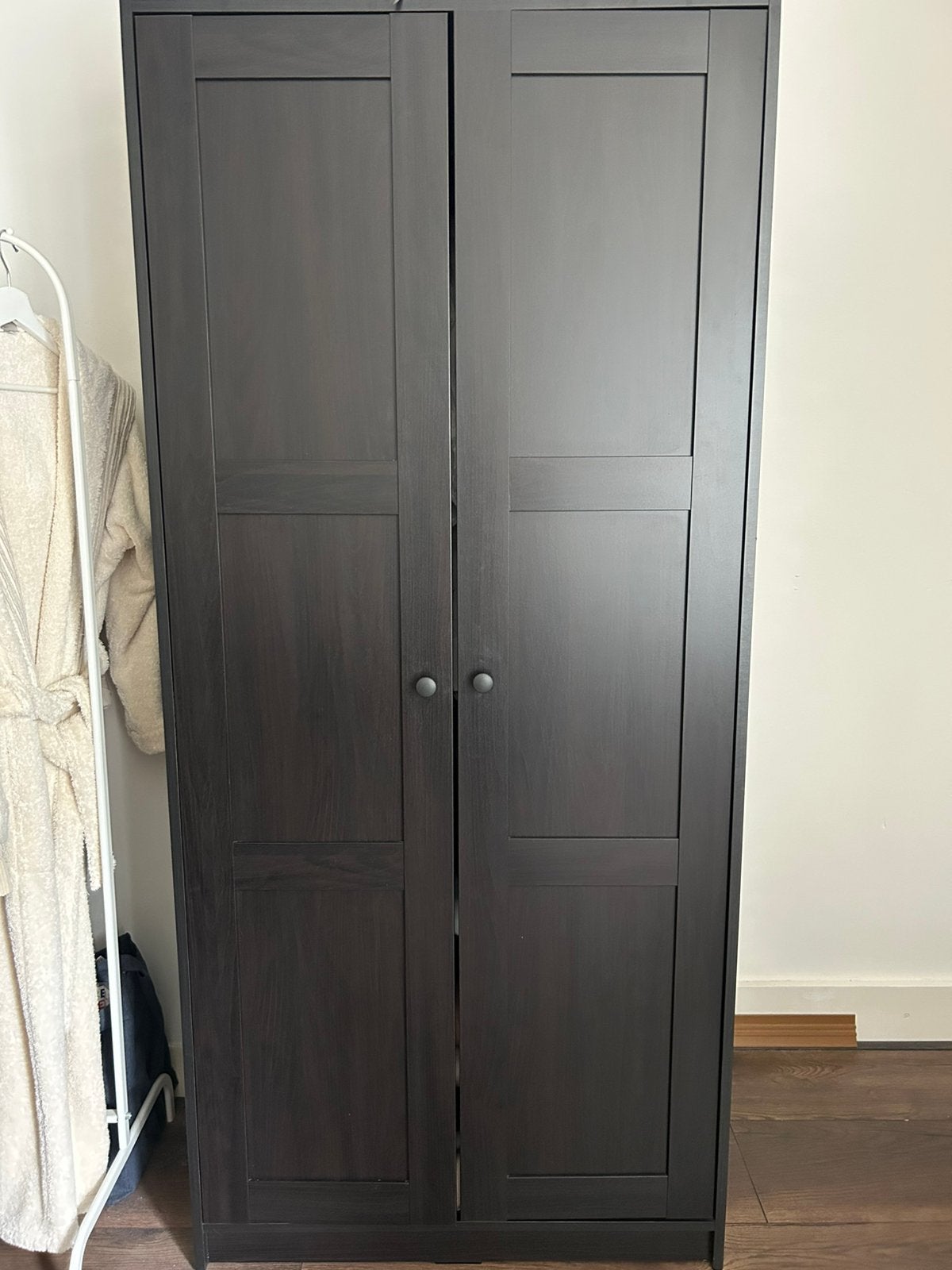 IKEA RAKKESTAD kledingkast zwartbruin 79x176 cm – als nieuw, Huis en Inrichting, Kasten | Kledingkasten, Ophalen, 100 tot 150 cm