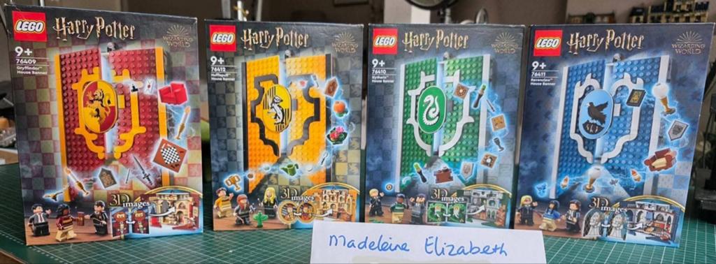Complete LEGO Harry Potter House Banners + Hogwarts Moments, Ophalen of Verzenden