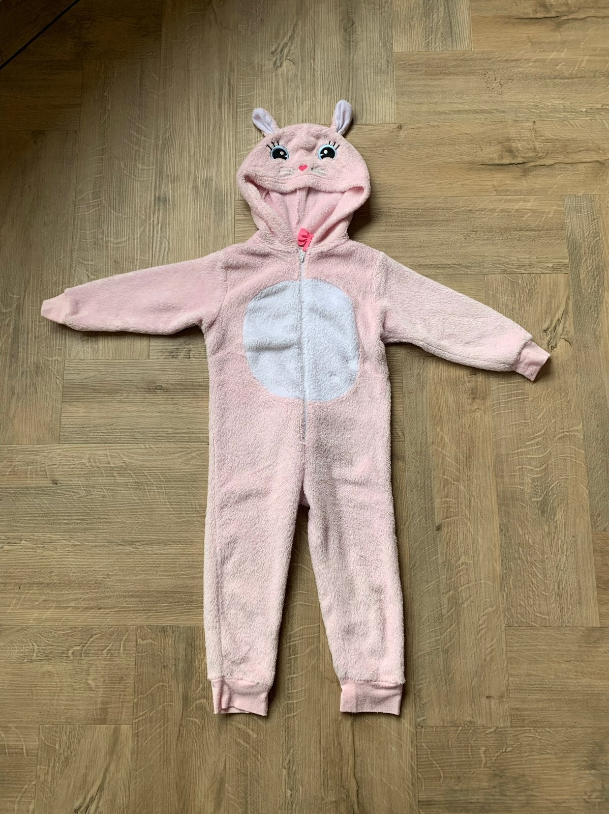 Roze konijn onesie maat 98-104, Kinderen en Baby's, Ophalen, Gebruikt, Meisje, Nacht- of Onderkleding