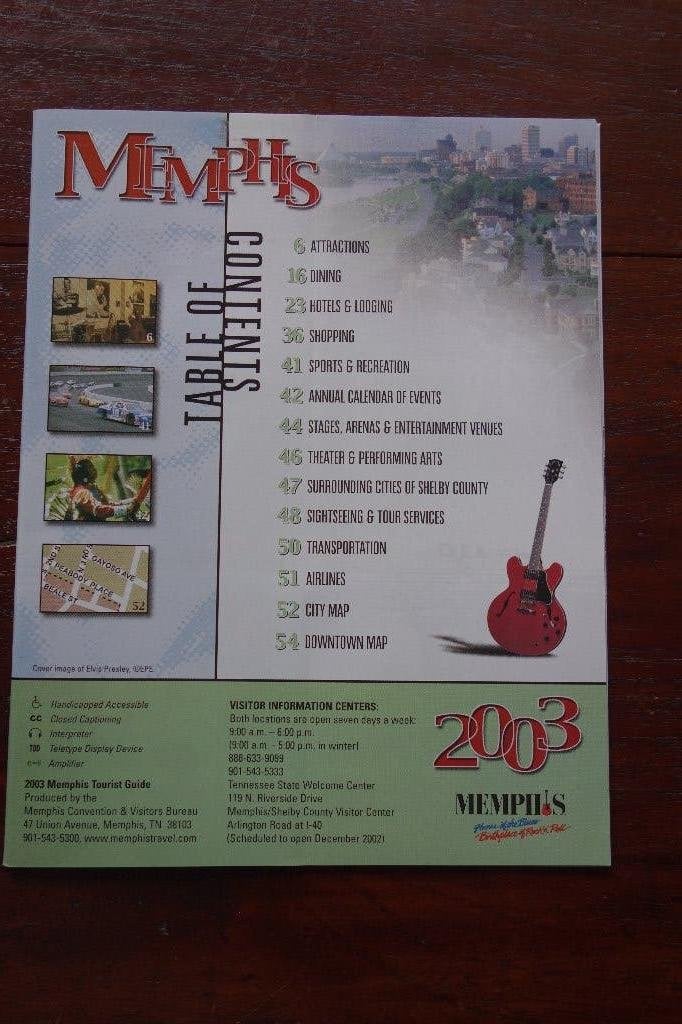 Boekje Memphis 2003, Ophalen of Verzenden, Zo goed als nieuw, Boek, Tijdschrift of Artikel