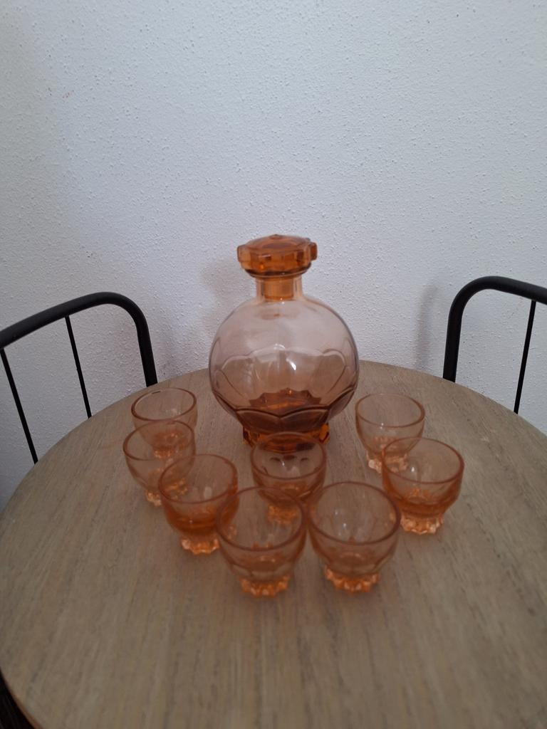 Oud likeur setje, Ophalen