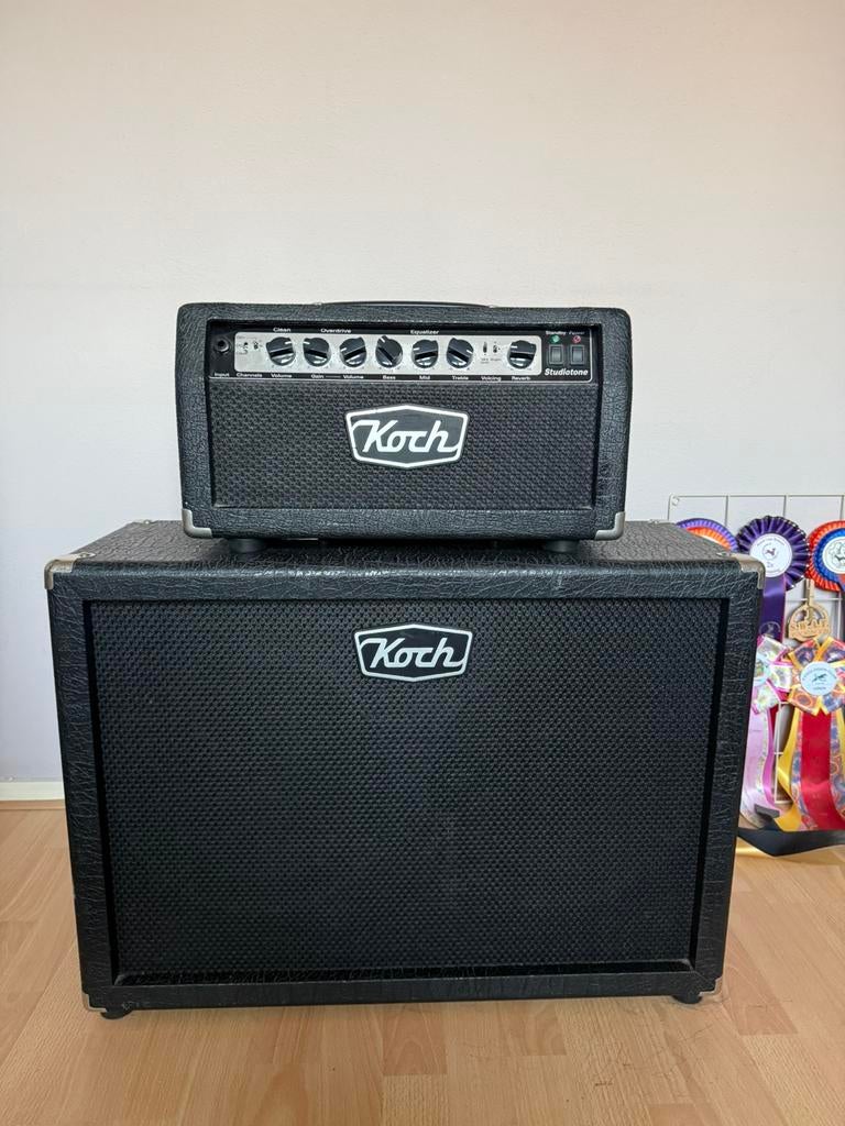 Koch studiotone buizenversterker met 2 speaker cabinet, Ophalen, Gebruikt, Gitaar, Minder dan 50 watt