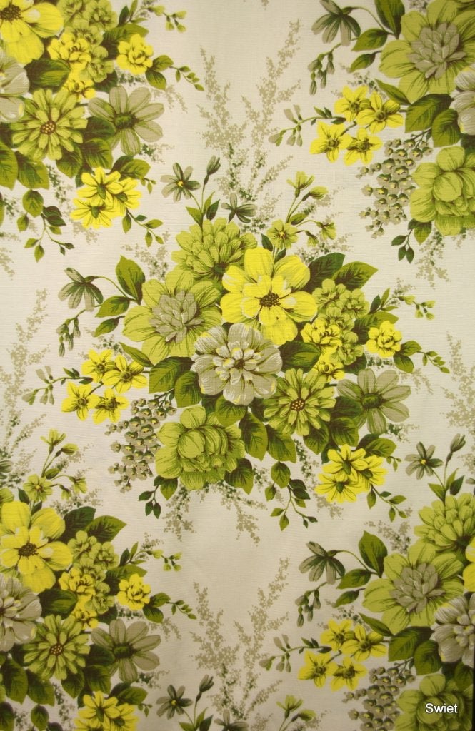 11077 Vintage bloemenstof polyamide voor tafelkleed swiet, Overige kleuren, Verzenden, 120 cm of meer, Katoen