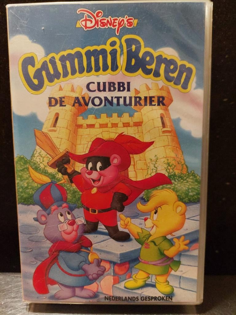 Gummi beren kinderfilm/video/disney/vintage/vhs, Verzamelen, Ophalen of Verzenden, Gebruikt, Film