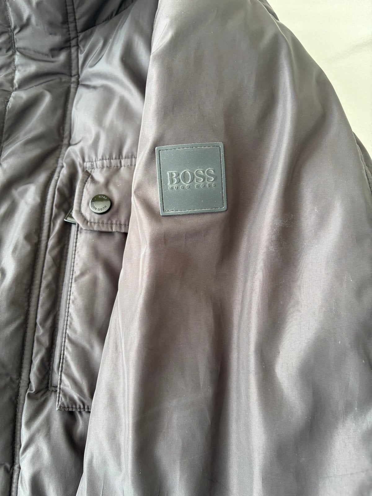 Hugo Boss Field Jacket - Zwart, Maat L, Ophalen of Verzenden, Gedragen, Maat 52/54 (L), Zwart