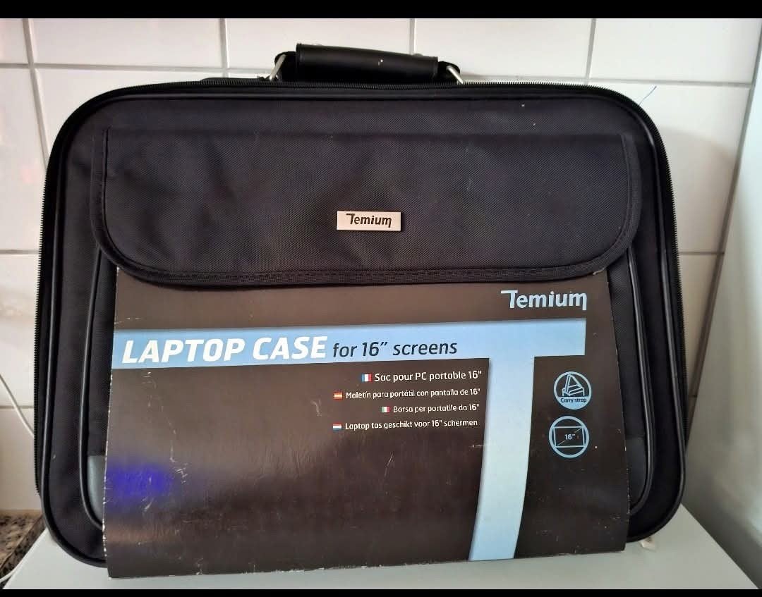 Temium Laptophoes voor 16 inch laptops - Zwart, Computers en Software, Nieuw, Ophalen of Verzenden, Laptophoes, Zwart