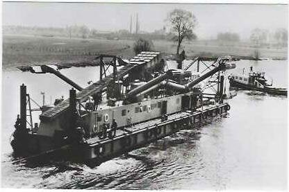 Scheepvaart baggerschip, Verzamelen, Scheepvaart, Ophalen of Verzenden, Nieuw, Kaart, Foto of Prent