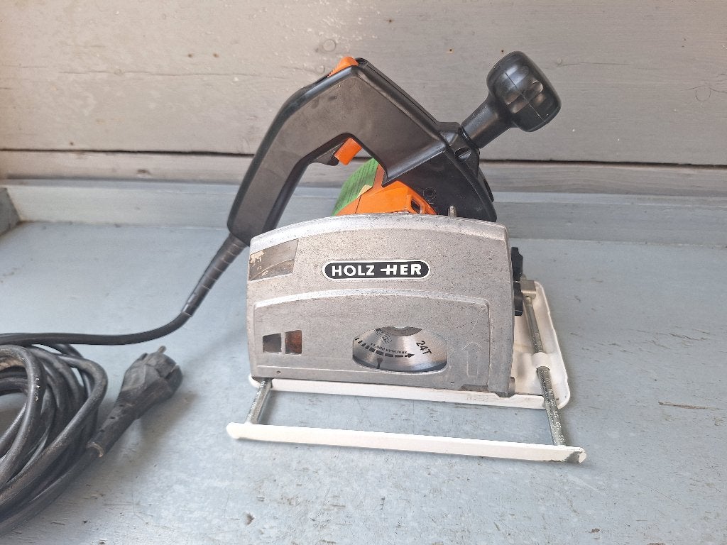 Holzher 2171 inval cirkelzaag, Gebruikt, Cirkelzaag, 600 tot 1200 watt, Ophalen of Verzenden