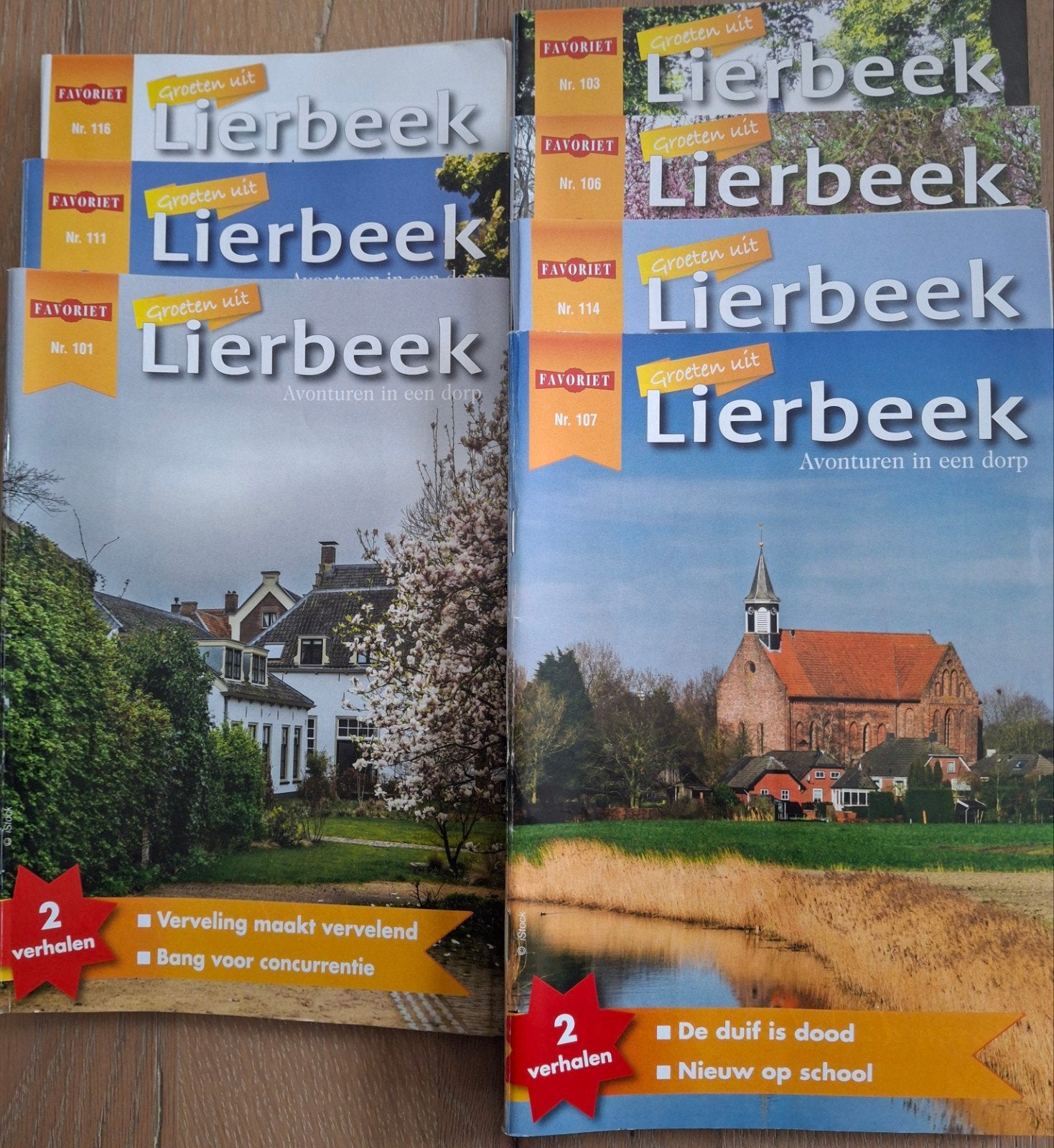 7 st Favoriet romannetjes damesroman Lierbeek, Ophalen, Zo goed als nieuw