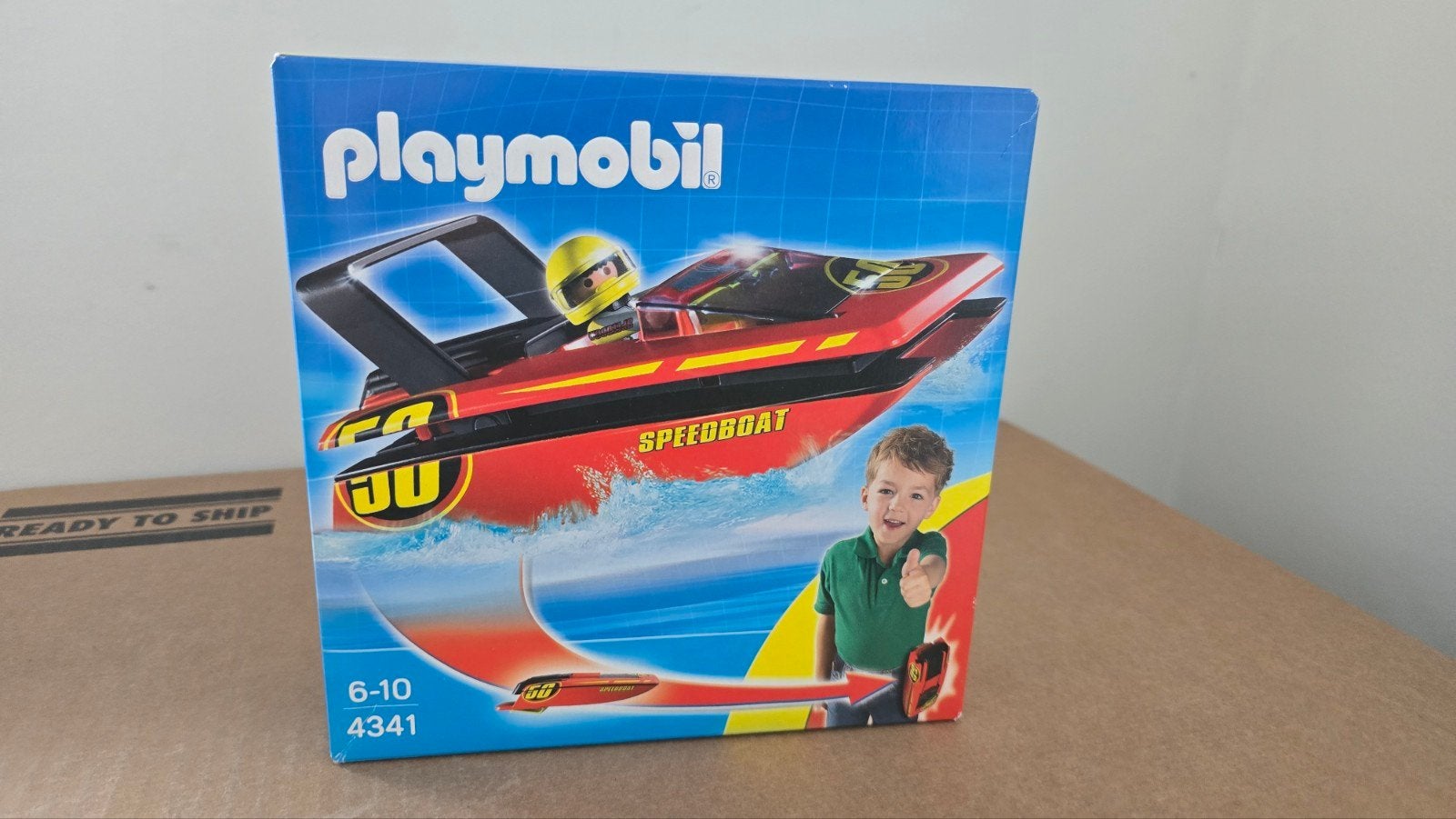 Playmobil 4341 Click en Go Speedboot nieuw in doos, Complete set, Nieuw, Ophalen of Verzenden, Sports & action