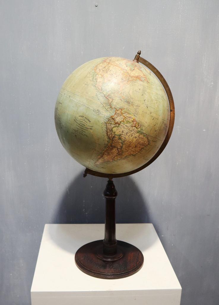 Antieke globe ca. 1910, Ophalen of Verzenden