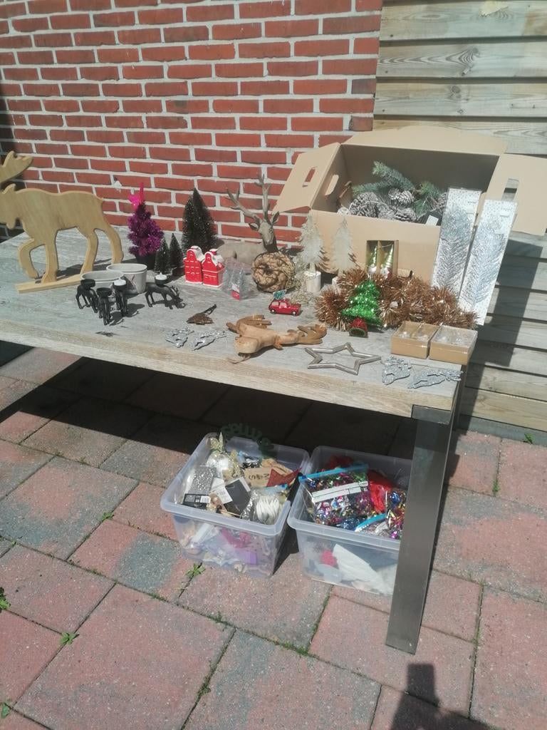 Kerstversiering met veel nieuwe items, Ophalen of Verzenden, Zo goed als nieuw