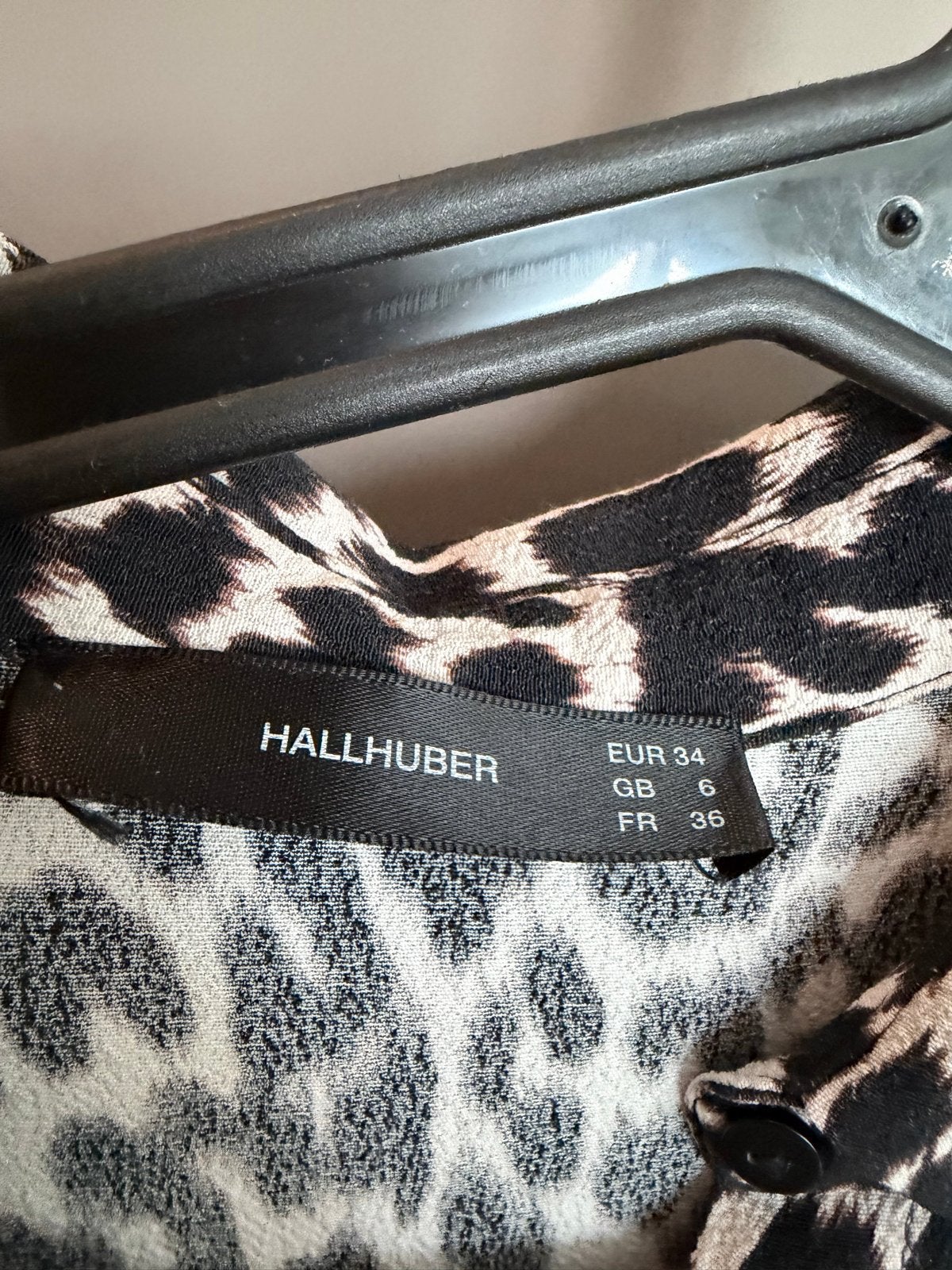 Hallhuber Luipaardprint Maxi Jurk Maat 34, Kleding | Dames, Zwart, Ophalen of Verzenden, Zo goed als nieuw, Maat 34 (XS) of kleiner