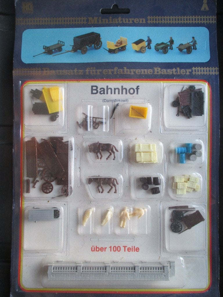 Accessoire-set Bahnhof perronwagen, steek- en handkarren etc, Hobby en Vrije tijd, Overige merken, Gelijkstroom of Wisselstroom