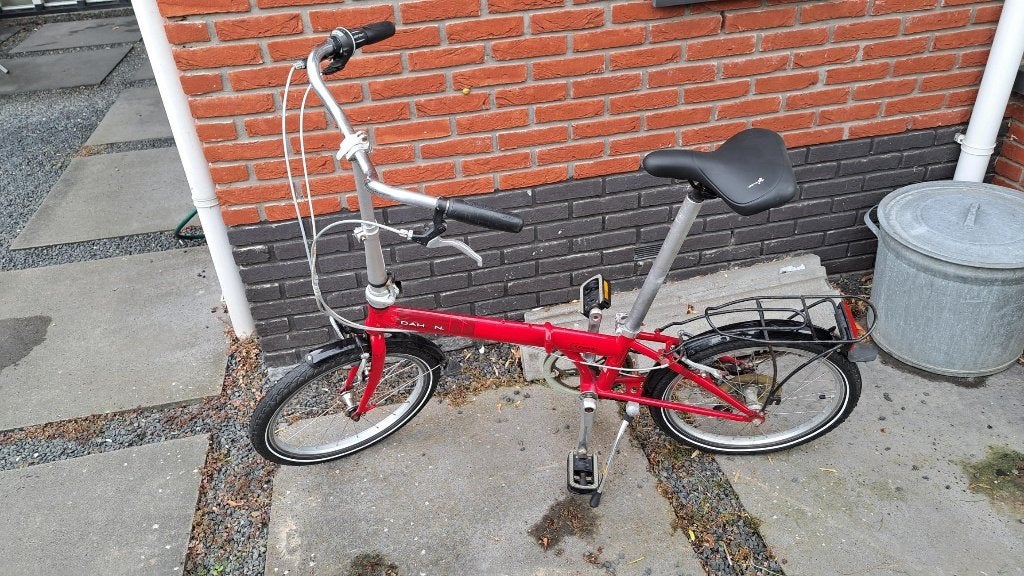 Vouwfiets merk Dahon, Ophalen, Gebruikt, Velgrem, Versnellingen