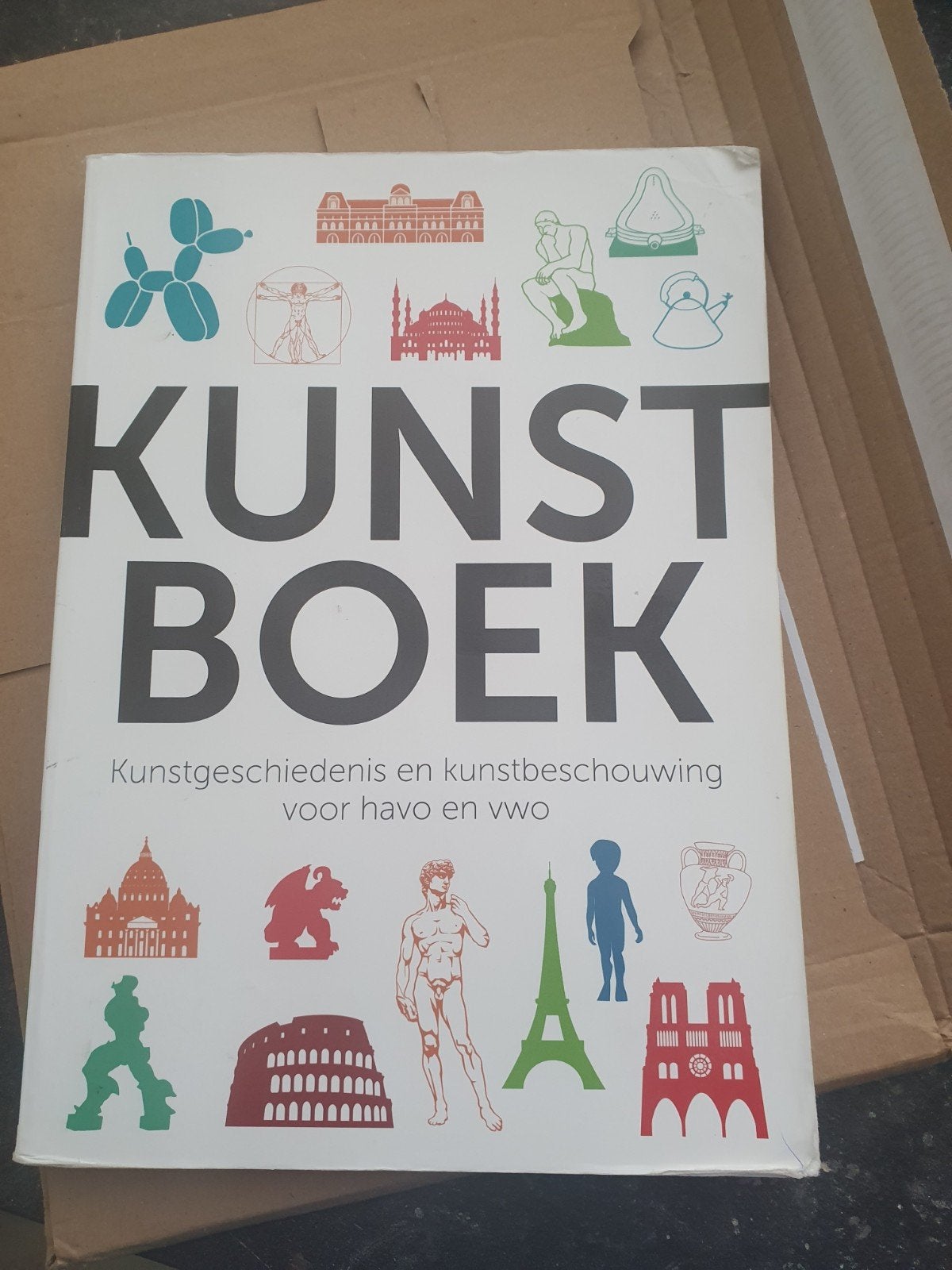 Kunstboek: Kunstgeschiedenis en kunstbeschouwing havo/vwo, Ophalen of Verzenden, Zo goed als nieuw, Overige onderwerpen, Onbekend