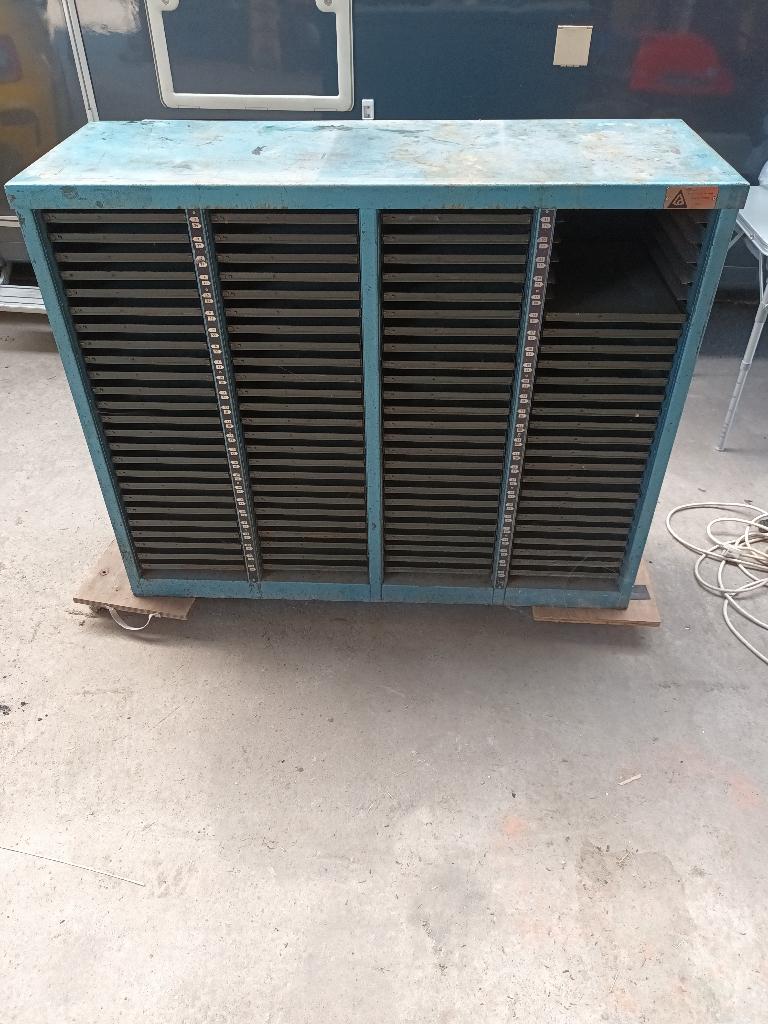 Industriele letterladekast NV Lettergieterij Amsterdam, Ophalen, Gebruikt, 100 tot 150 cm, 5 laden of meer