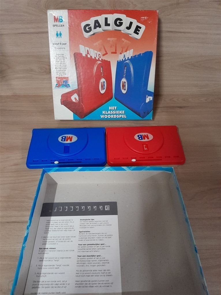 galgje met twee bakjes - s3310, Hobby en Vrije tijd, Gezelschapsspellen | Bordspellen, Verzenden, Zo goed als nieuw
