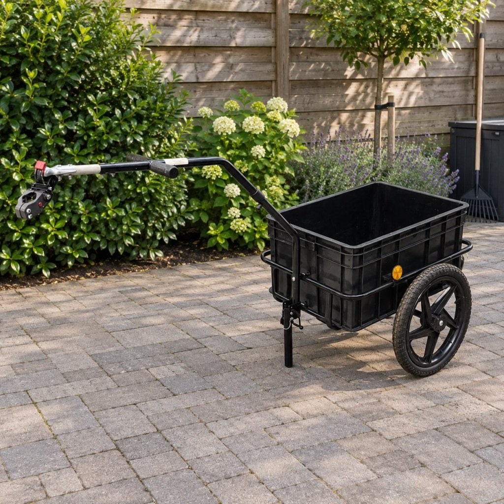 ✅ Duramaxx Big-Blue-Mike Fietskar / Bagagekar (70L) Zwart, Niet ingevuld, Gebruikt, Bagagekar, Niet ingevuld