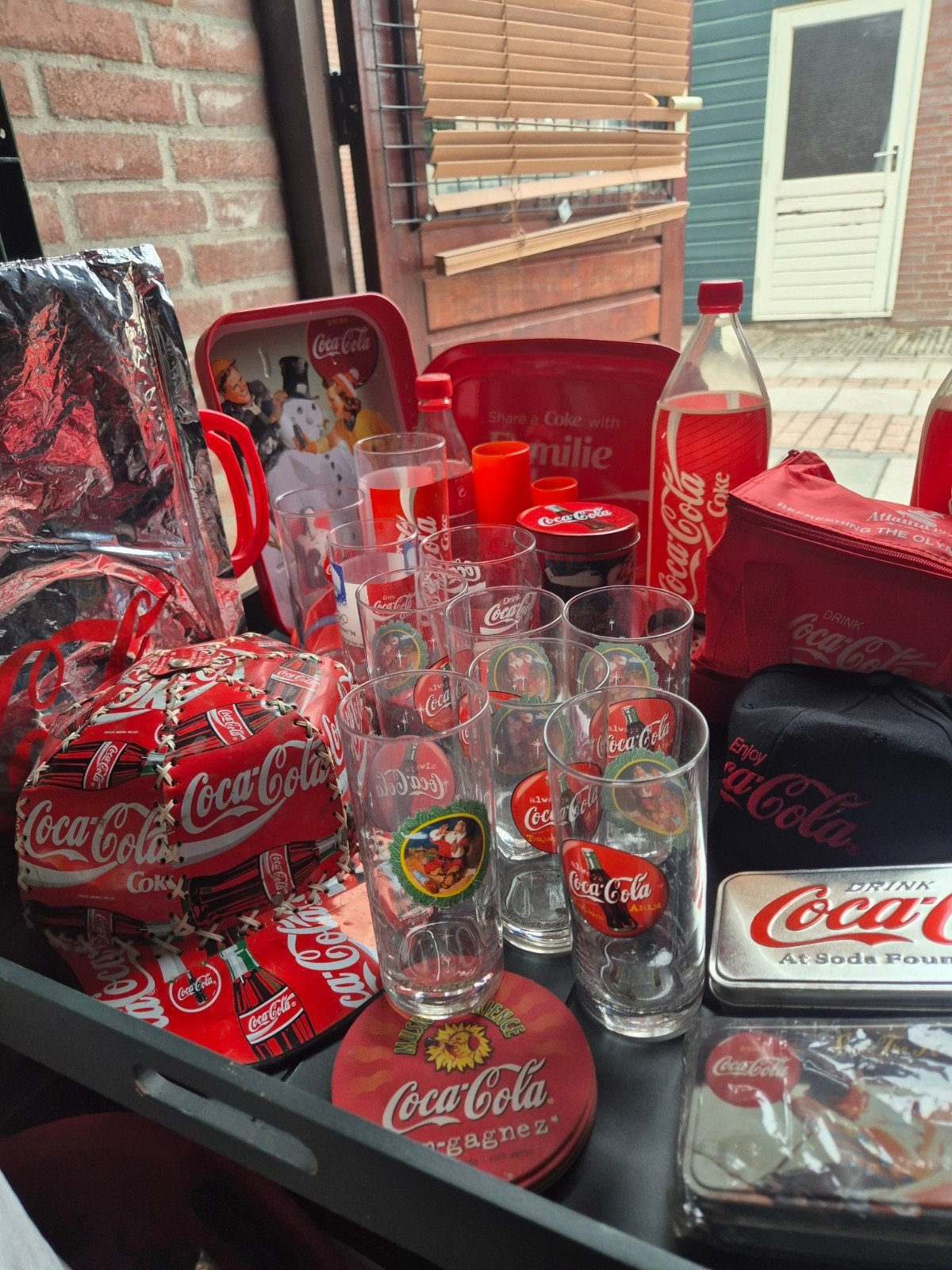 Grote verzameling oude Coca-Cola items, Ophalen, Gebruikt, Gebruiksvoorwerp