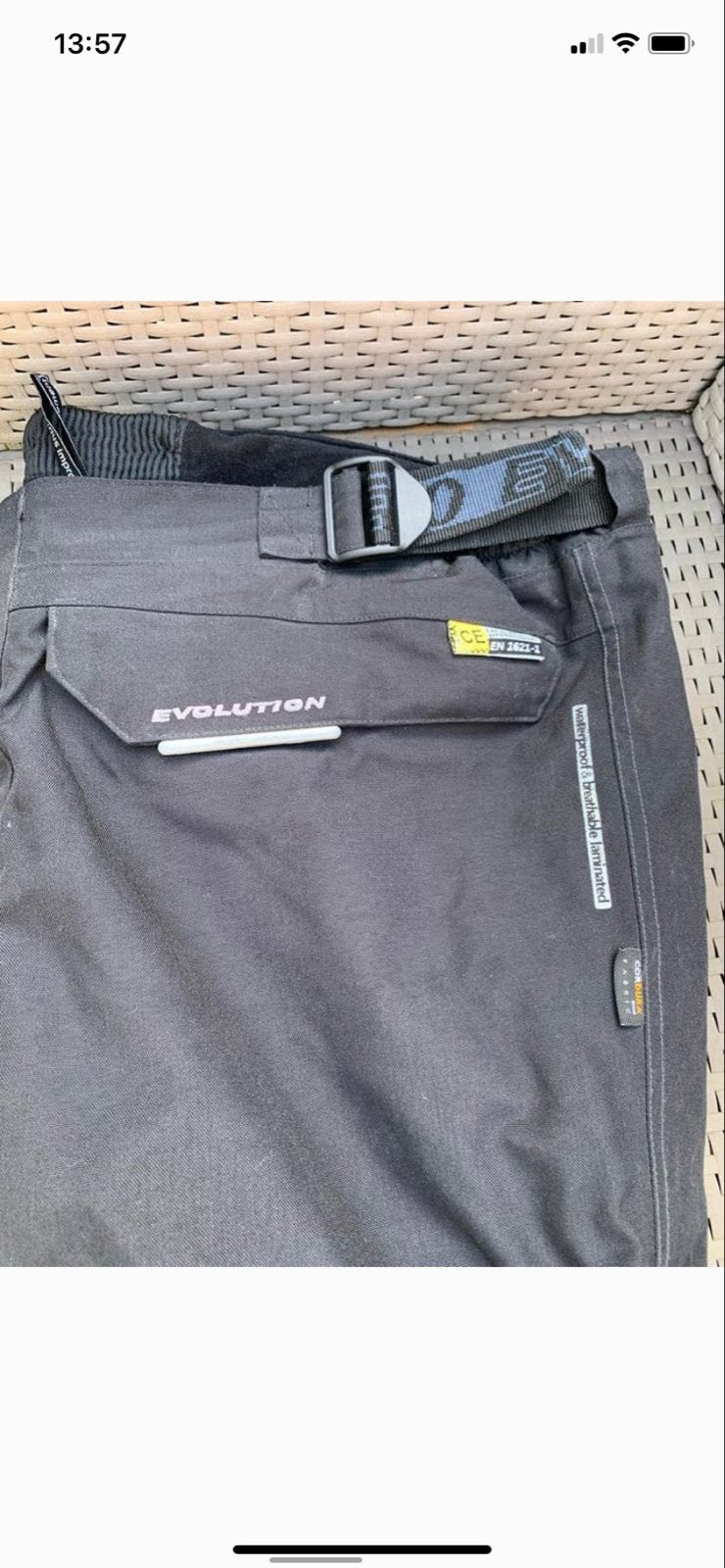 Evolution Motorbroek - Zwart, Maat L, Ophalen, Gedragen, Maat 42/44 (L), Broek