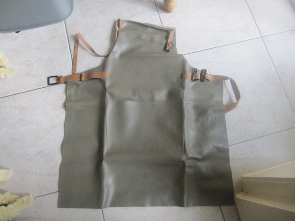 leren bbq schort dutch de luxes, Ophalen of Verzenden, Nieuw