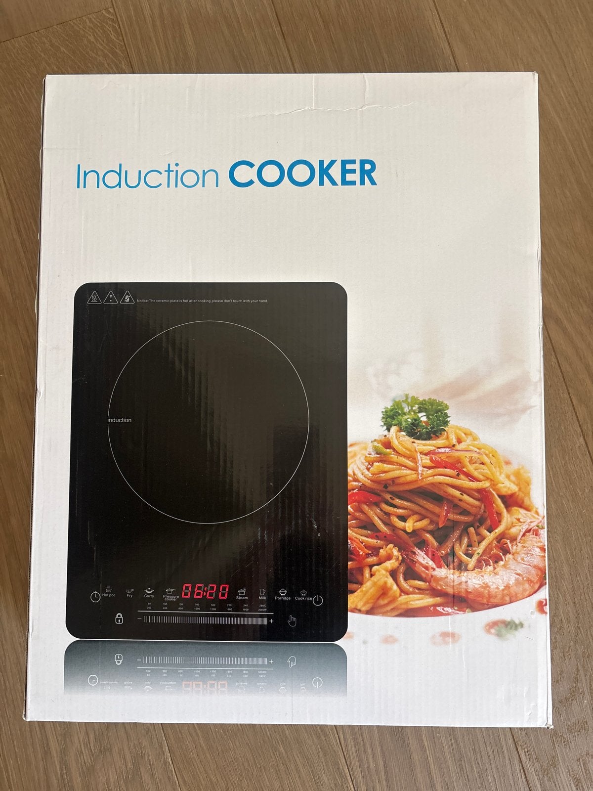 Nieuwe Inductiekookplaat - Draagbaar en Efficiënt, Witgoed en Apparatuur, Fornuizen, Ophalen, Minder dan 45 cm, Nieuw, 3 kookzones of minder