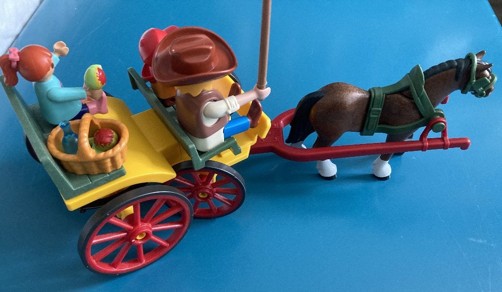 playmobil, set 6932 paard wagen, Ophalen of Verzenden, Gebruikt