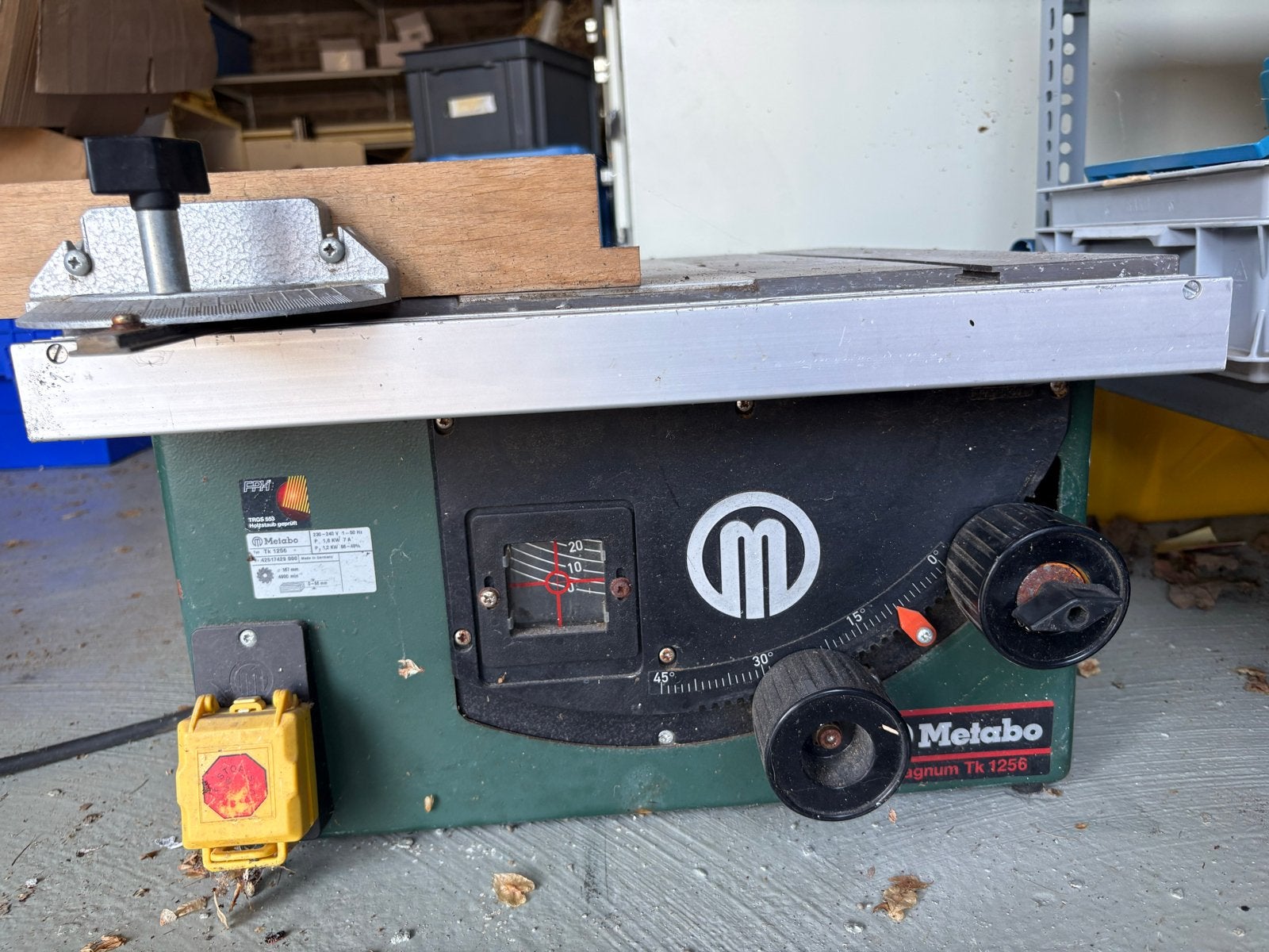 Metabo TK 1256 Tafelzaag - Krachtig en Betrouwbaar, Ophalen, Gebruikt, Overige typen, 30 tot 70 mm