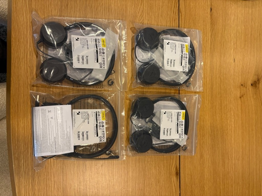 4x Jabra Evolve 20 SE MS Stereo headset - nieuw/verpakt, Computers en Software, Ophalen, Nieuw, On-ear, Jabra
