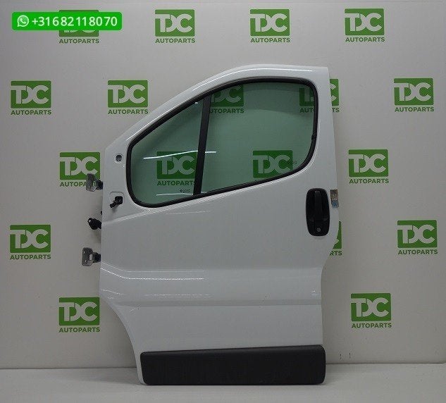 Renault Trafic ('01-'14) Voorportier links wit, Gebruikt, Voor, Ophalen of Verzenden, Renault