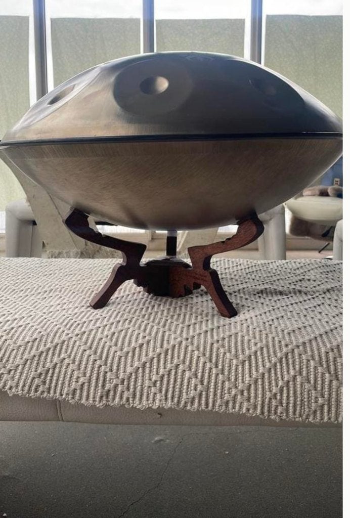 houten vloerstandaard handpan of tongue drum, Ophalen of Verzenden, Nieuw, Instrumentstandaard, Drums of Percussie