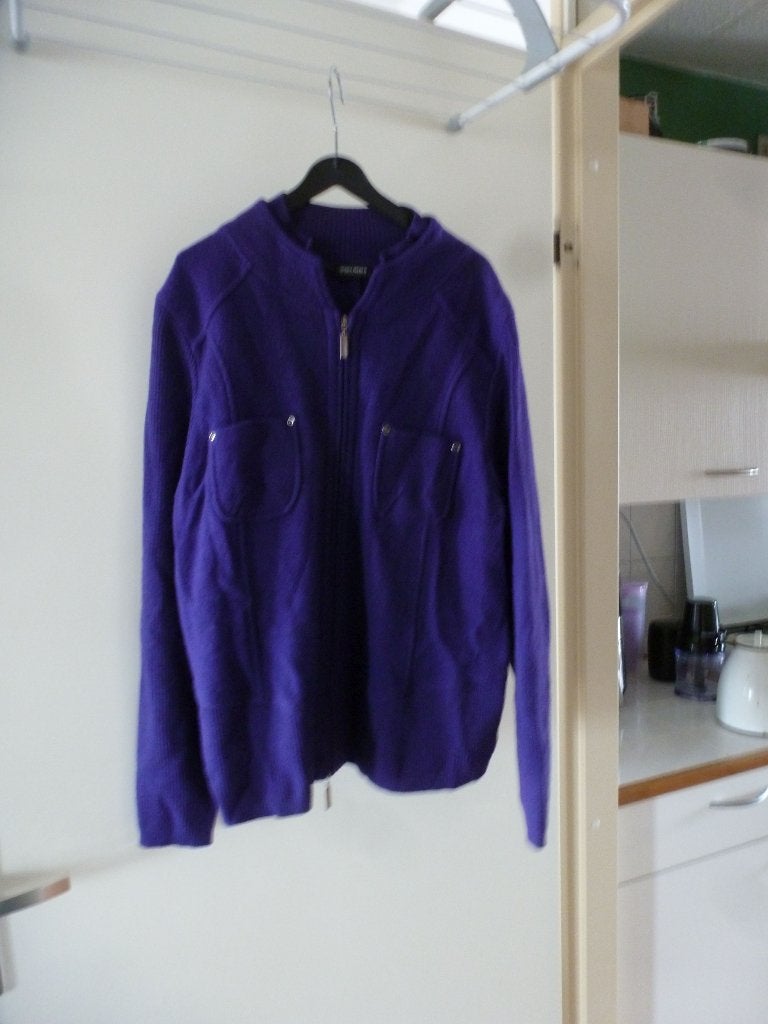 lamswol GERRY WEBER vest jasje paars 42 -GRATIS zend, Verzenden, Nieuw, Maat 42/44 (L), Paars