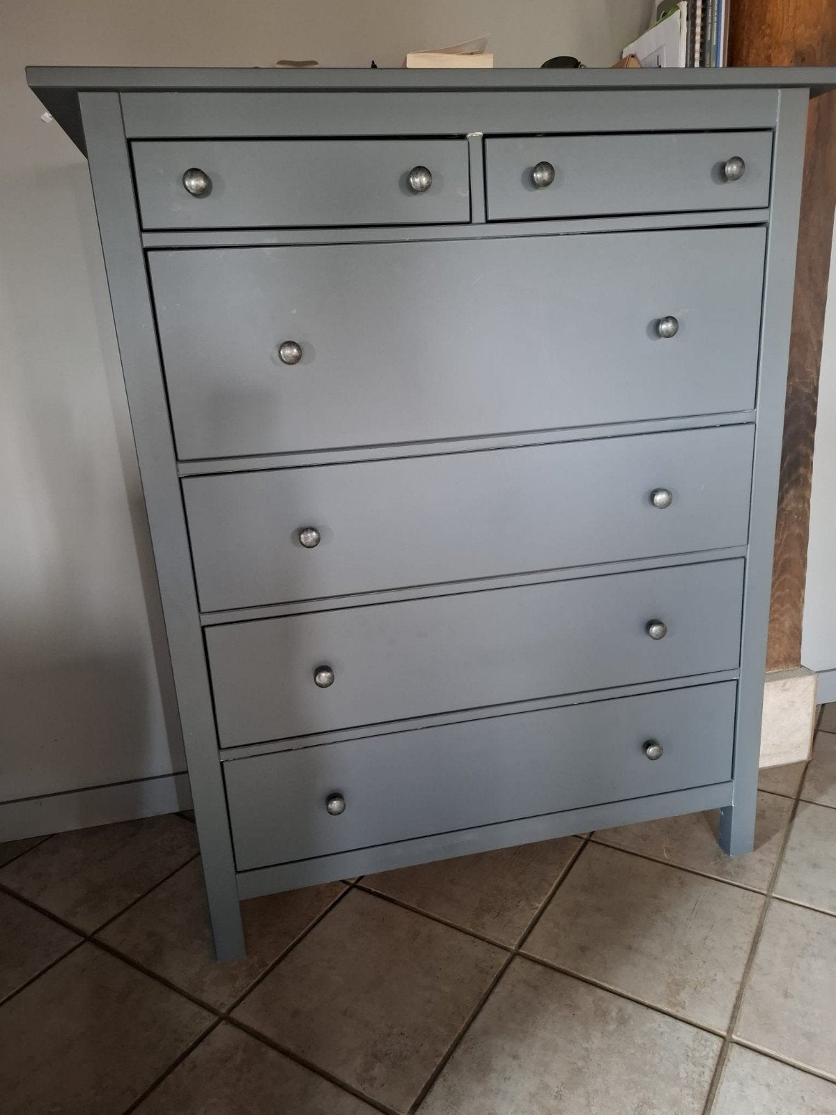 IKEA HEMNES ladekast met 6 lades, grijs, Huis en Inrichting, Kasten | Ladekasten, Ophalen, Gebruikt, 5 laden of meer, Minder dan 100 cm