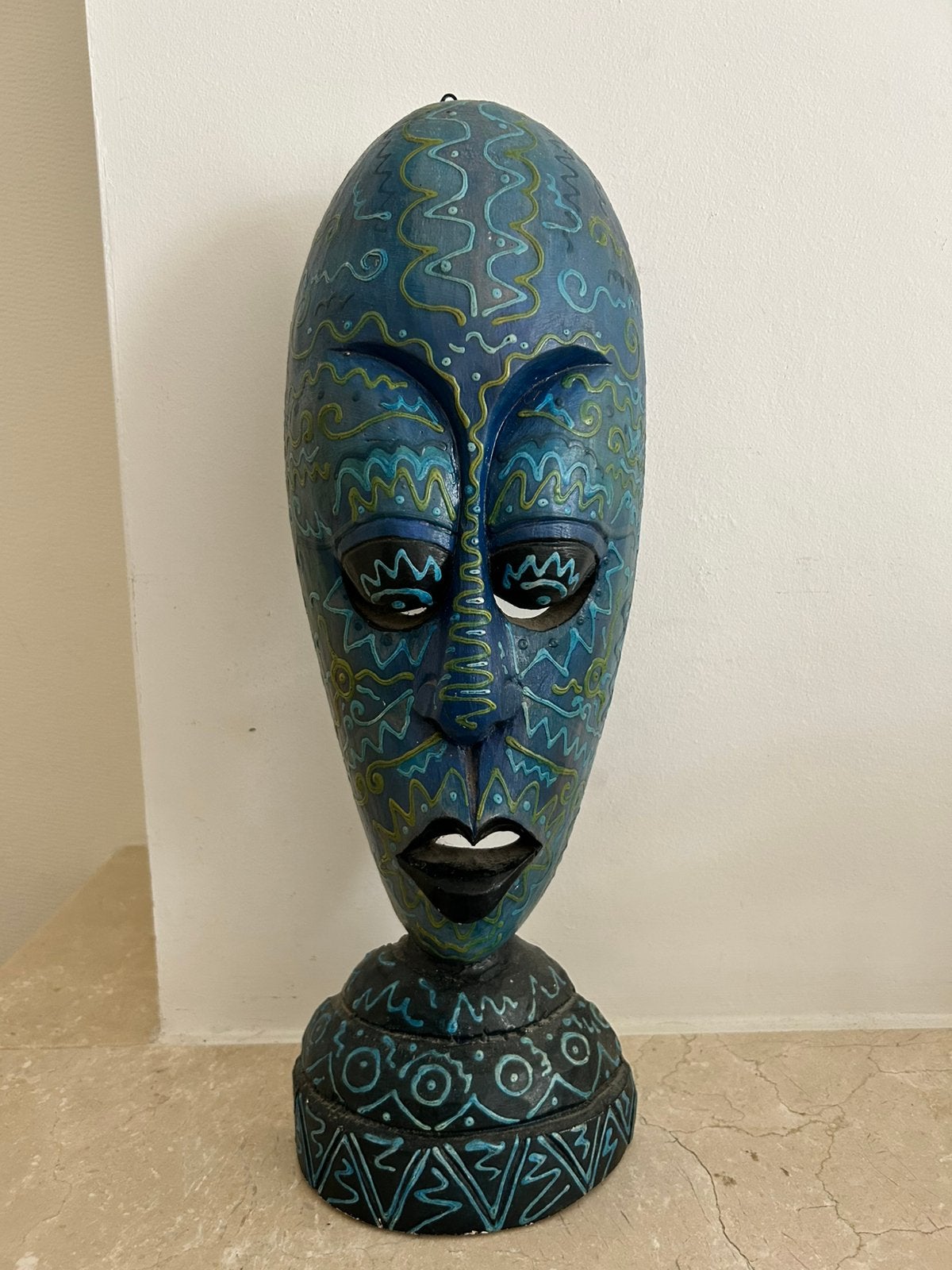 Hand painted Balinese wood carving, Ophalen, Hout