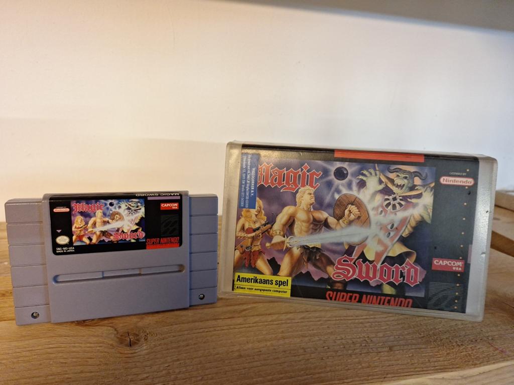 Te koop:  Super Nintendo game Magic Sword (SNES  USA, Avontuur en Actie, Gebruikt, 2 spelers, Ophalen of Verzenden