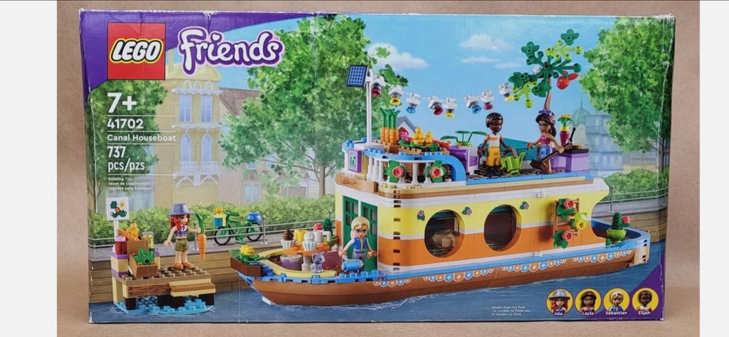 Lego Friends Woonboot 41702 - Compleet met doos en boekje, Ophalen of Verzenden, Zo goed als nieuw, Complete set, Lego