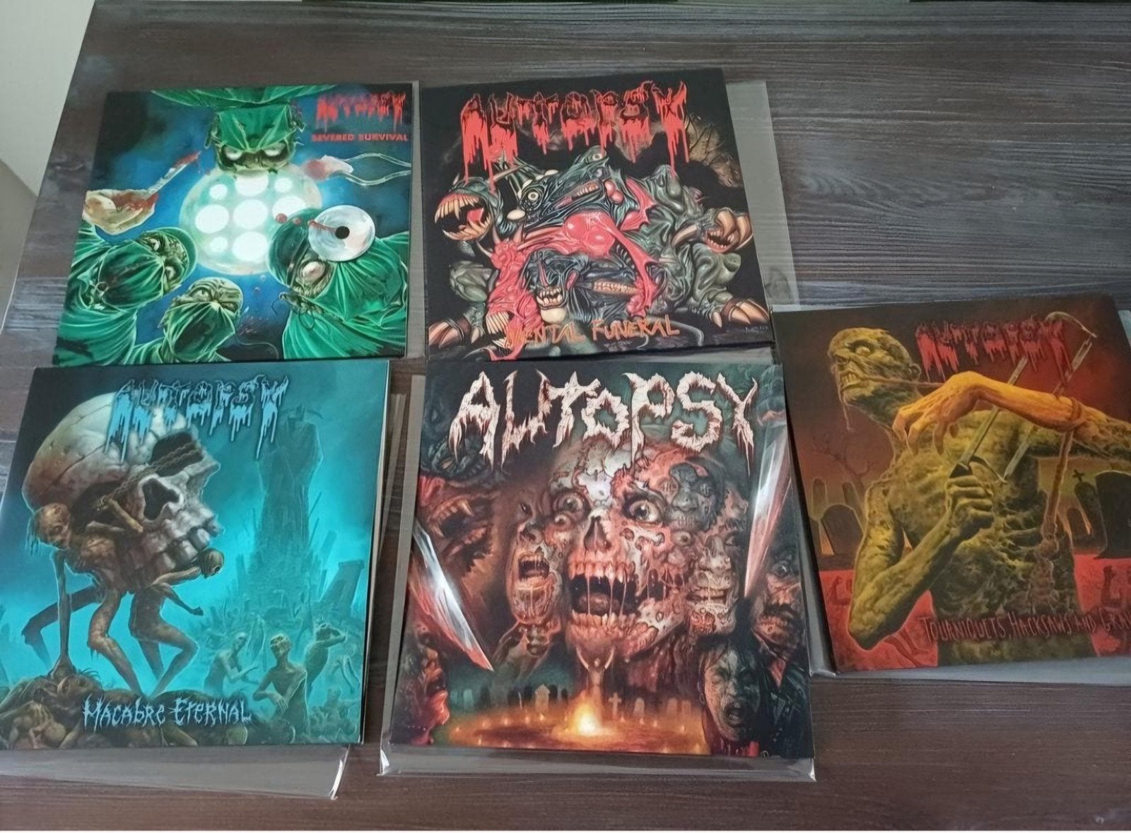 Autopsy - 5 x vinyl pakket first press, Ophalen of Verzenden, Zo goed als nieuw
